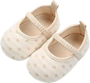 Baby Girls Non Slip for Toddler First Walkers Soft Sole Cotton Shoes Sneaker Wedding Party Christmas Infant Size 4 Shoes