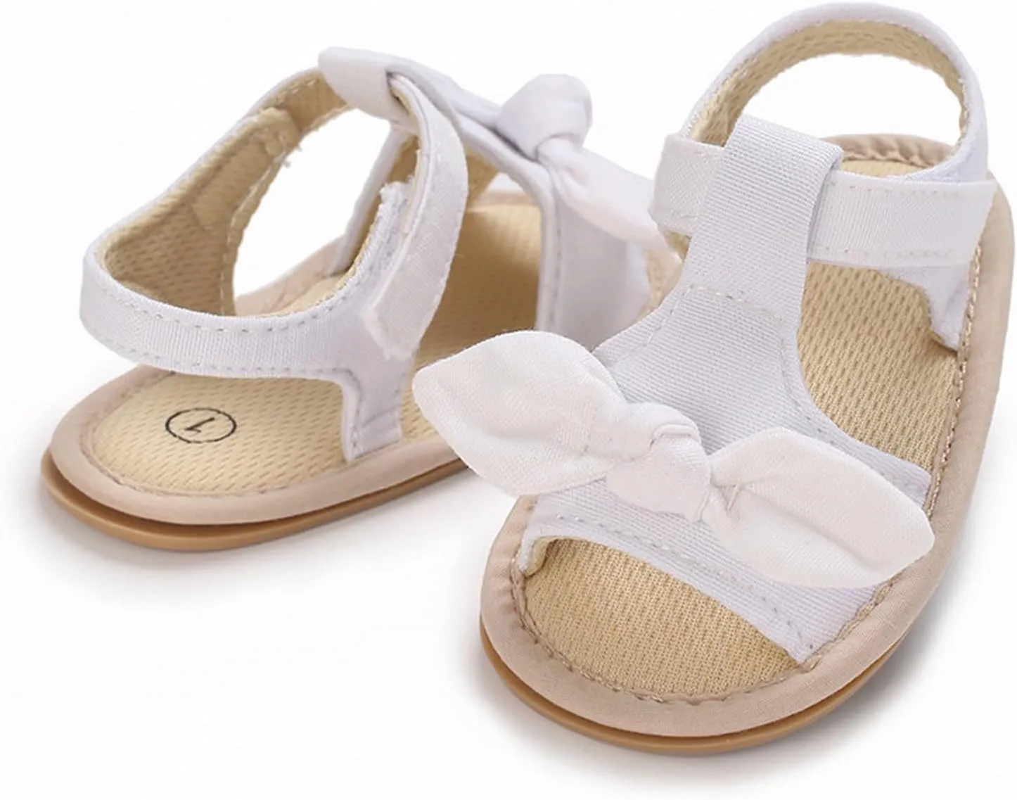 Baby Girls Sandals Ruffle Bowknot Premium Soft Sole Anti Slip Open Toe Breathable Summer Outdoor Black Shoes for Girls