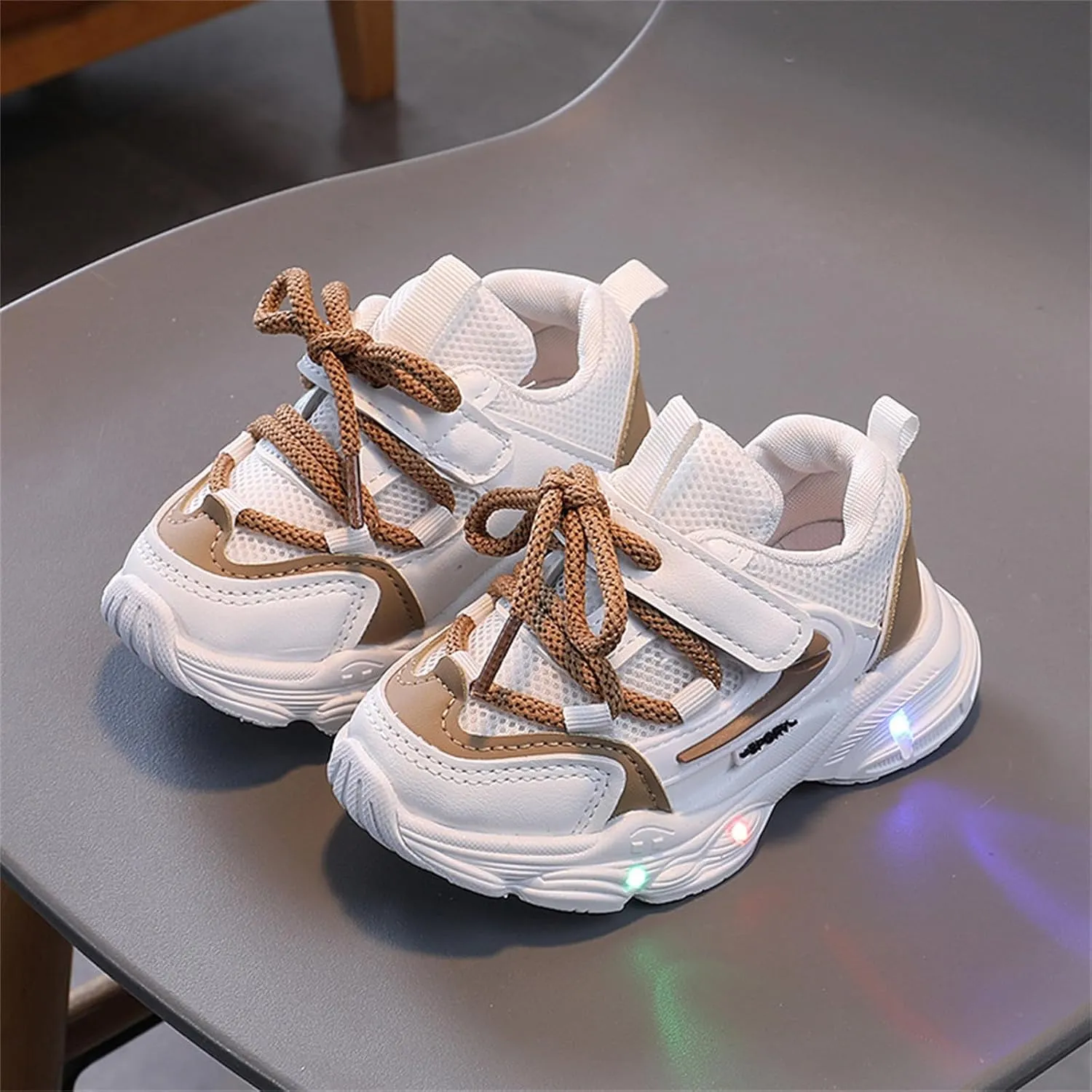 Baby Light Up Shoes Toddler Boys Girls Casual Luminous Flashing Sport Shoes Lightweight Breathable Running Shoes