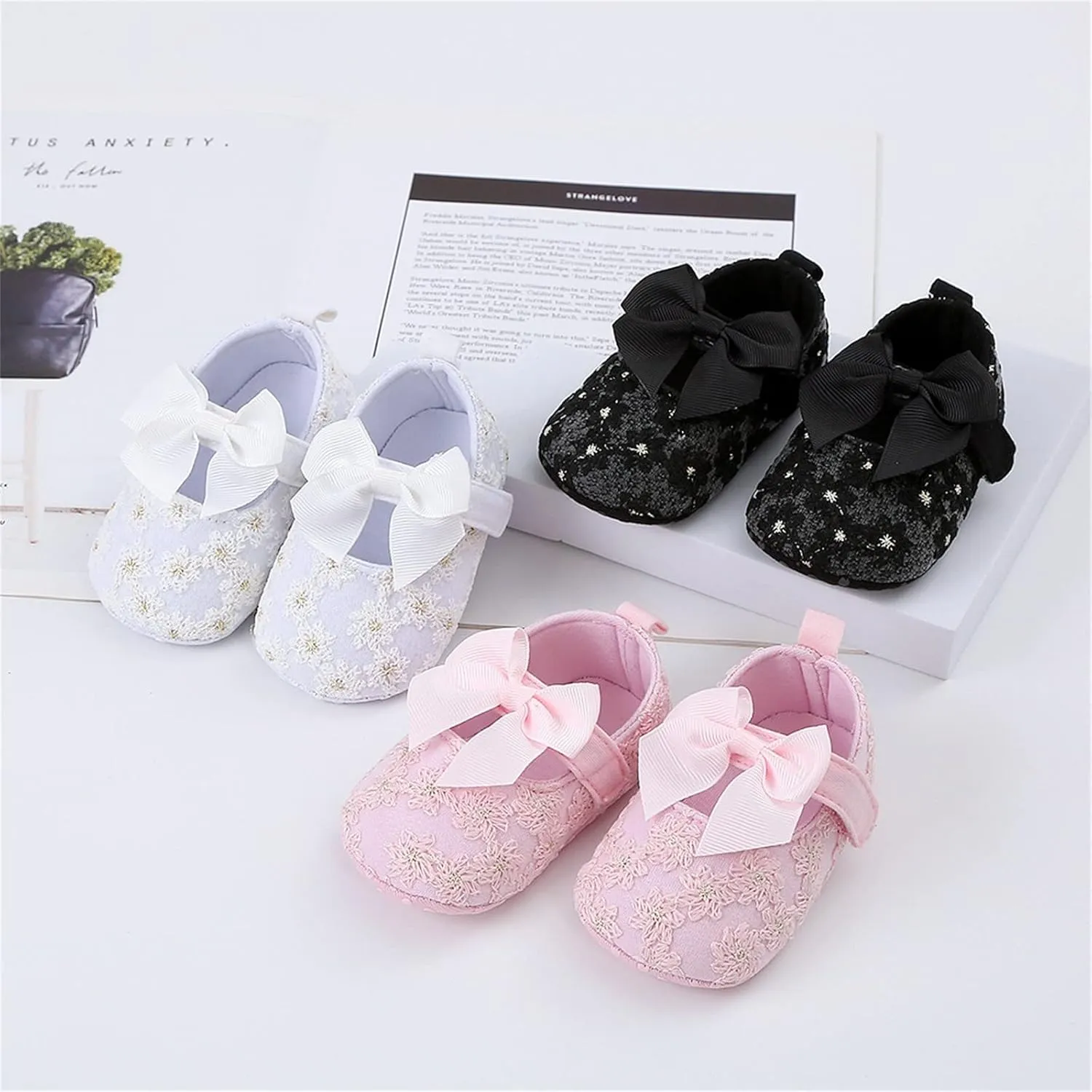 Baby Shoes Fashion Soft Sole Toddler Shoes Cute Bow Soft Sole Toddler Shoes Slip On Baby Shoes