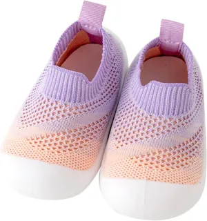 Baby Shoes Kid Shoes Trainers Toddler Infant Boys Girls Soft Sole Non Slip Cotton Canvas Mesh Breathable Lightweight TPR Material Slip-on Sneakers Outdoor