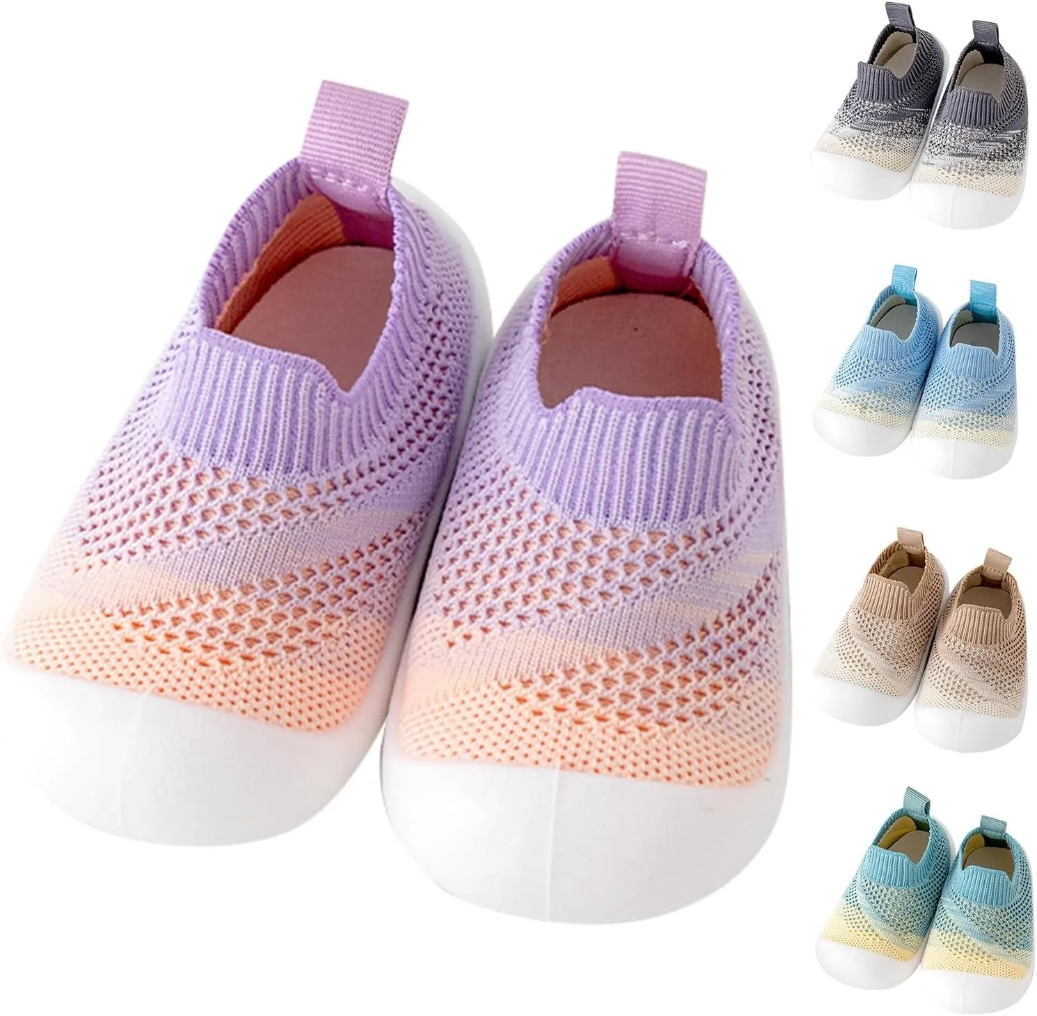 Baby Shoes Kid Shoes Trainers Toddler Infant Boys Girls Soft Sole Non Slip Cotton Canvas Mesh Breathable Lightweight TPR Material Slip-on Sneakers Outdoor