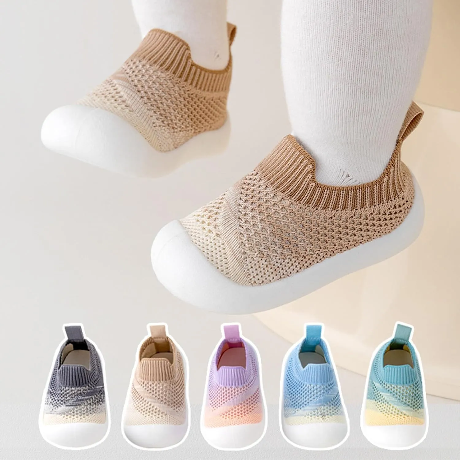 Baby Shoes Kid Shoes Trainers Toddler Infant Boys Girls Soft Sole Non Slip Cotton Canvas Mesh Breathable Lightweight TPR Material Slip-on Sneakers Outdoor