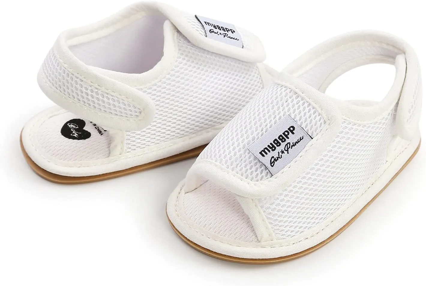 Baby Shoes,Baby Girls Boys Mesh Shoes Sandals Soft Non-Slip Rubber Sole Flat Walking Shoes for 0-18Months (White-03#, 12-12M)