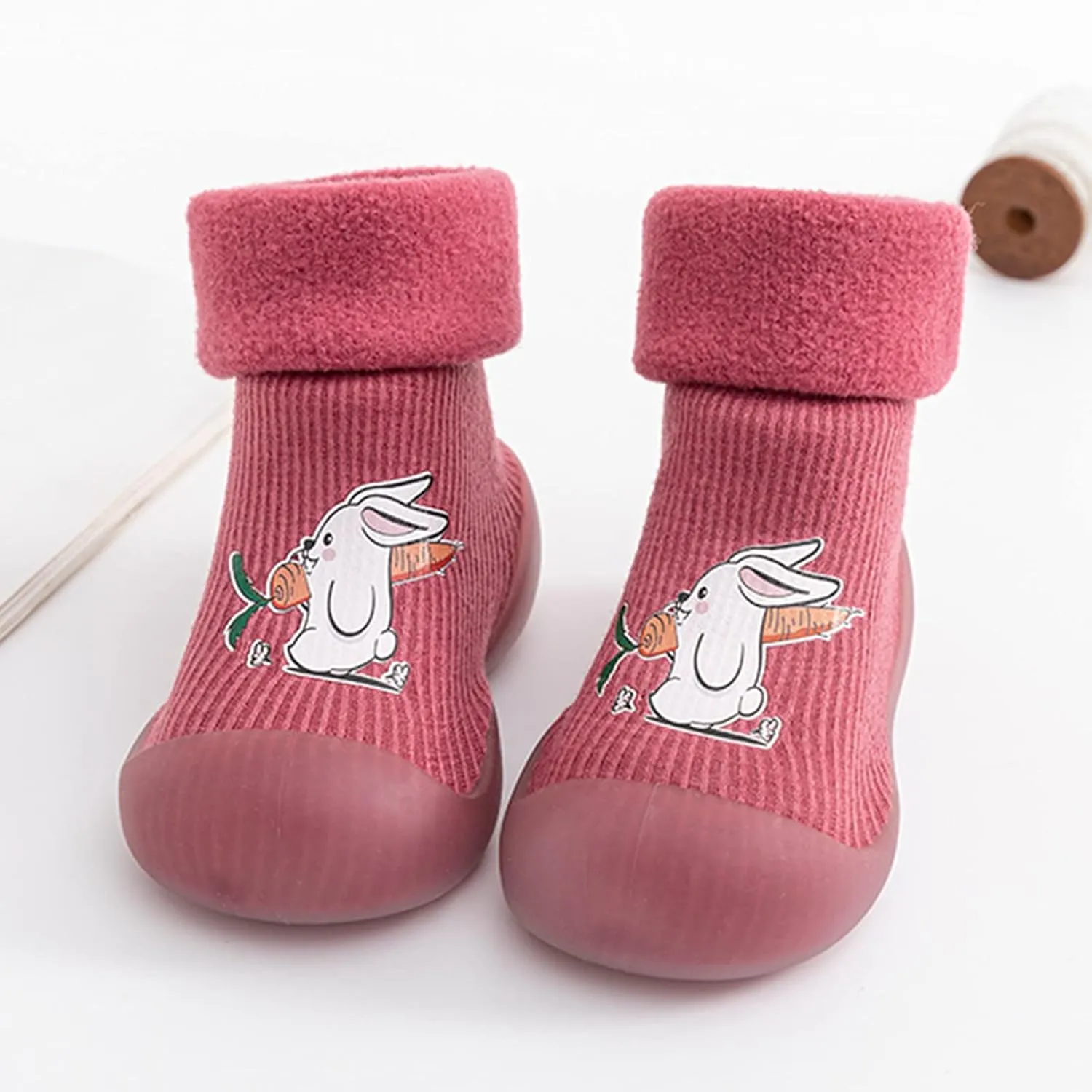 Baby Sneaker Baby Sole Soft Girls Stocking Shoes Boys Toddler Solid Socks Slipper Little Girls Casual Shoes