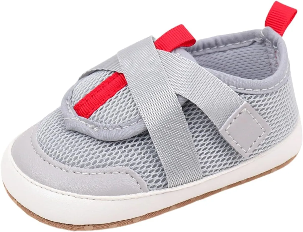 Baby Sneakers Girls Boys Lightweight Breathable Mesh First Walking Shoes Flat Bottom Footwear First Petite Baby Shoes