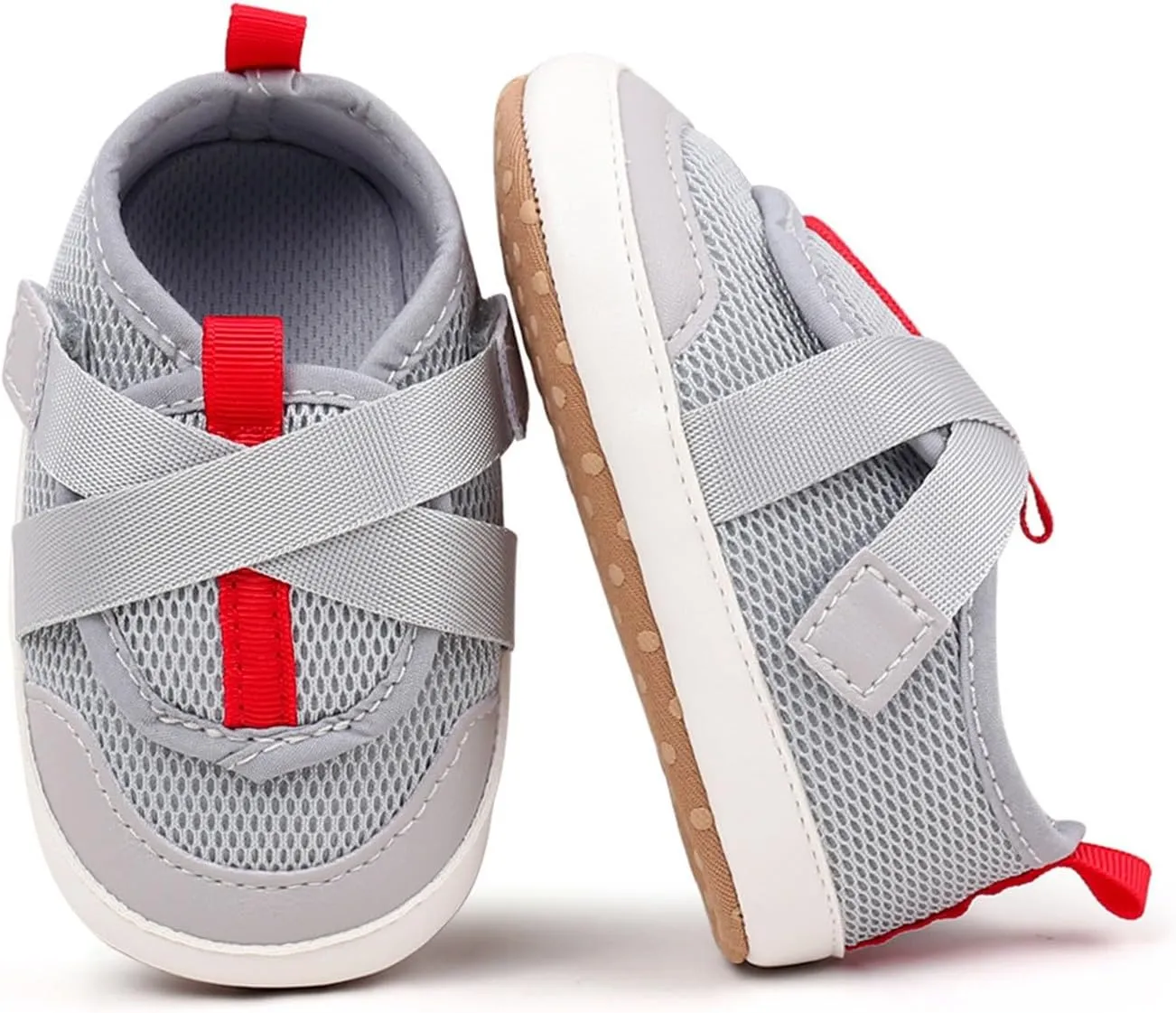 Baby Sneakers Girls Boys Lightweight Breathable Mesh First Walking Shoes Flat Bottom Footwear First Petite Baby Shoes
