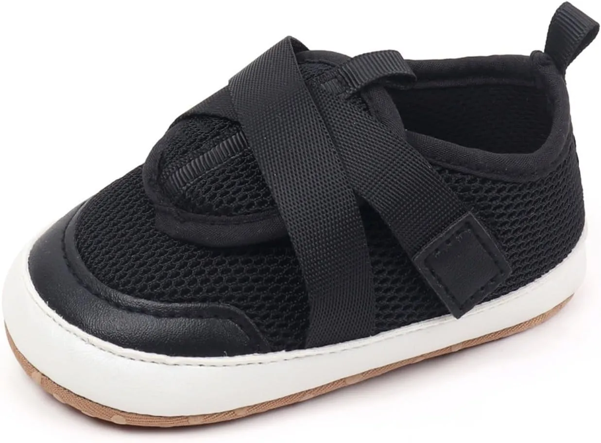 Baby Sneakers Girls Boys Lightweight Breathable Mesh First Walking Shoes Flat Bottom Footwear First Petite Baby Shoes