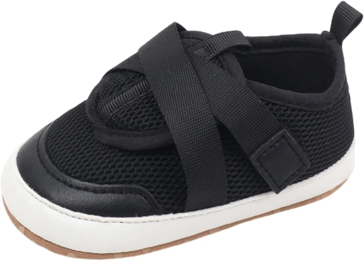 Baby Sneakers Girls Boys Lightweight Breathable Mesh First Walking Shoes Flat Bottom Footwear First Petite Baby Shoes
