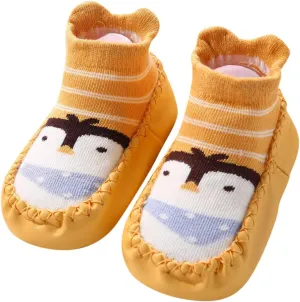 Baby Sock Shoes Toddler Cute Soft Rubber Sole Non Slip Floor Slipper for Boys Girls First Walking Sneakers