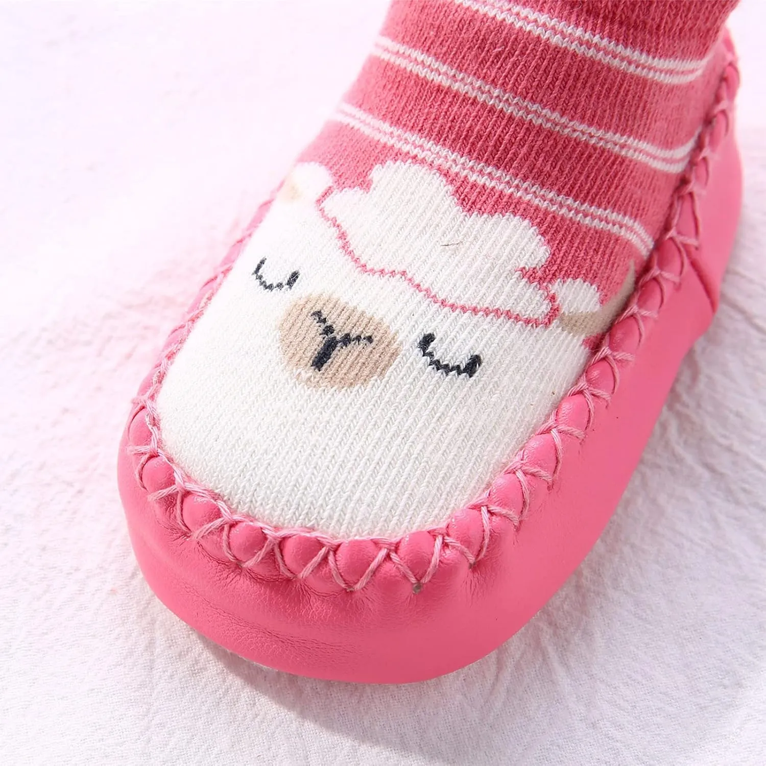 Baby Sock Shoes Toddler Cute Soft Rubber Sole Non Slip Floor Slipper for Boys Girls First Walking Sneakers
