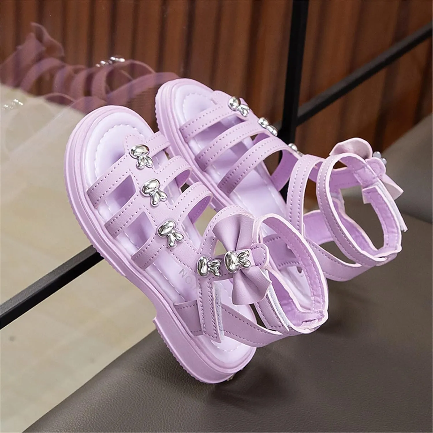 Baby Soft Sole Sandals 4 to 12 Years Children Shoes High Top Flat Sandals Roman Sandals Big Children Summer