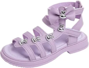 Baby Soft Sole Sandals 4 to 12 Years Children Shoes High Top Flat Sandals Roman Sandals Big Children Summer