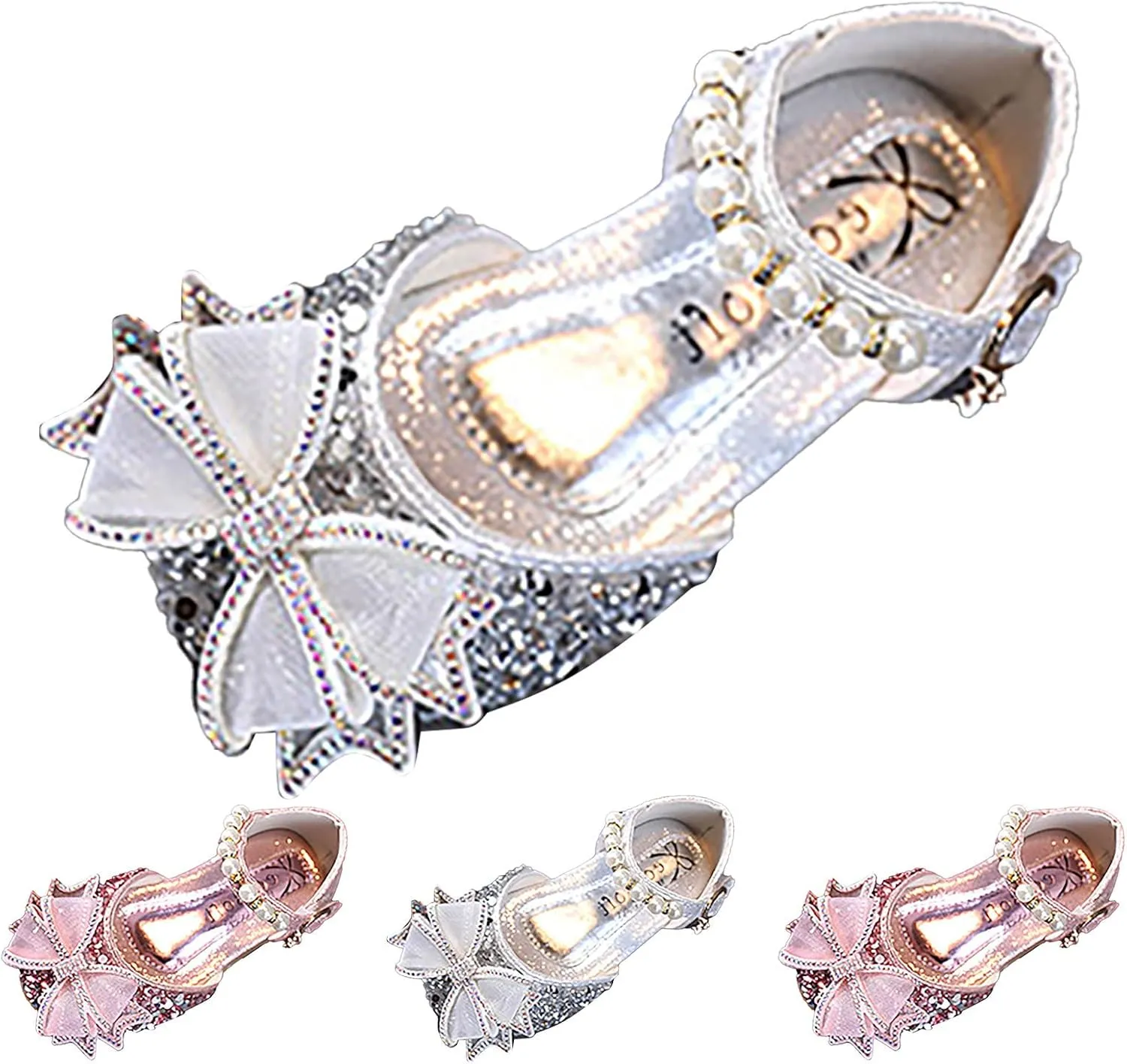 Baby Soft Sole Shoes Spring Summer Girls Sandals Dress Performance Dance Shoes Flat Bottom Light Mesh Bow Shoes