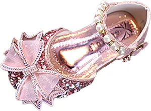 Baby Soft Sole Shoes Spring Summer Girls Sandals Dress Performance Dance Shoes Flat Bottom Light Mesh Bow Shoes