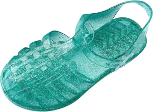 Baby Toddler Slip On Shoes Kids Boys Girls Cute Sandals Fruit Jelly Hollow Out Non-slip Soft Sole Beach Sandal Shoe L-461 Green 1.5