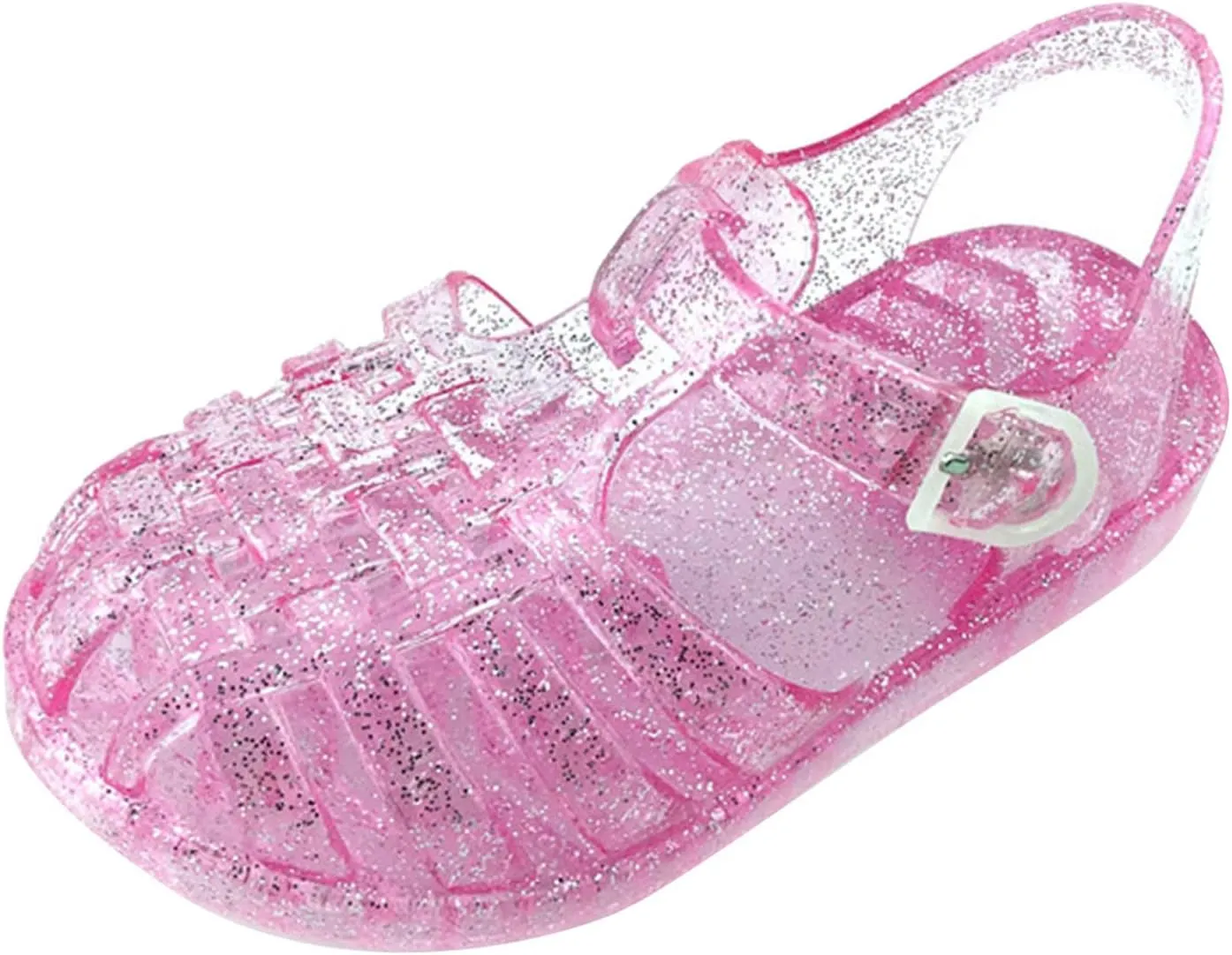Baby Toddler Slip On Shoes Kids Boys Girls Cute Sandals Fruit Jelly Hollow Out Non-Slip Soft Sole Beach Sandal Shoe L-461 Pink 13.5