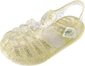 Baby Toddler Slip On Shoes Kids Boys Girls Cute Sandals Fruit Jelly Hollow Out Non-Slip Soft Sole Beach Sandal Shoe L-461 Yellow 8