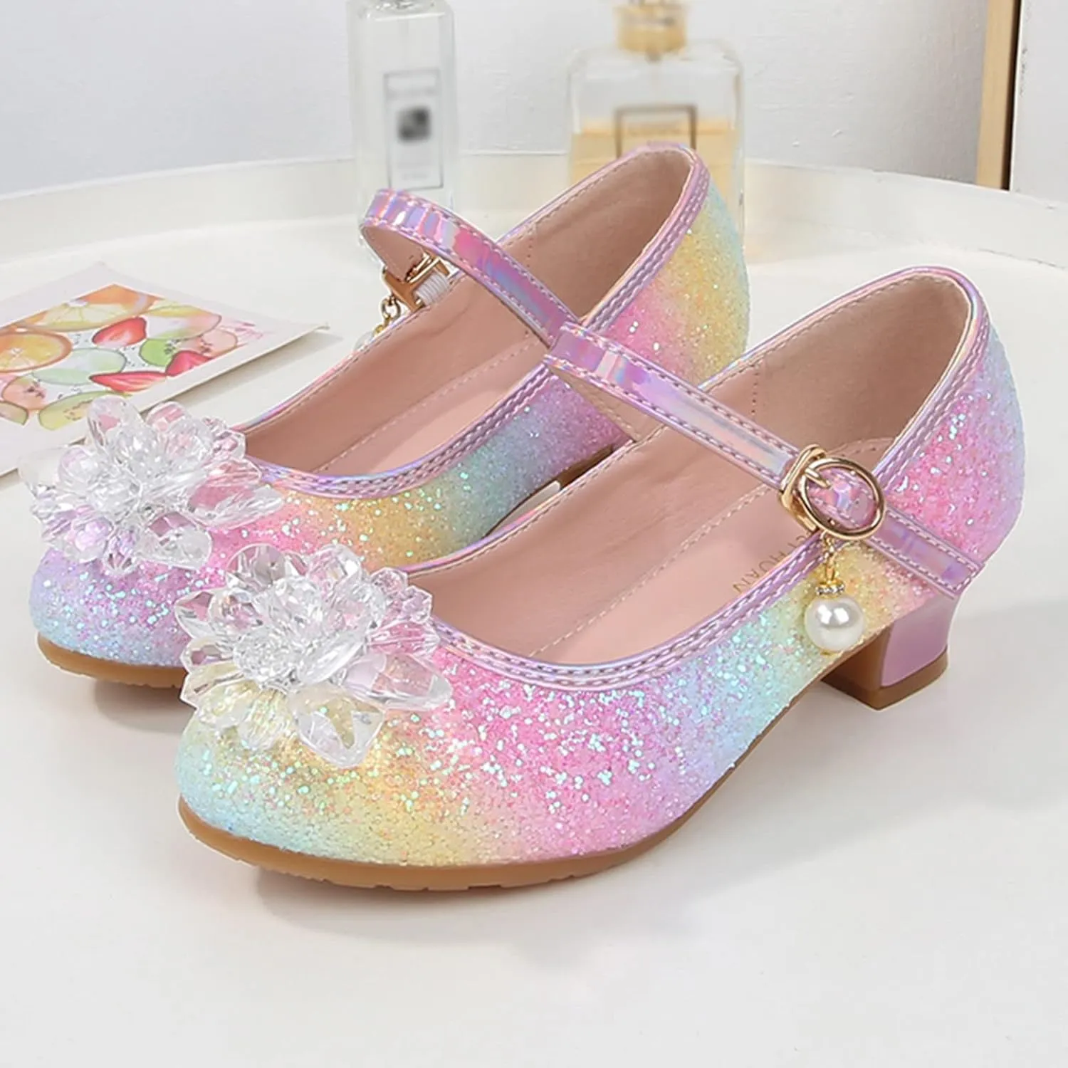 Baby Walking Shoes Children Shoes Fashion Flat Princess Shoes Bowknot Pearl Children Soft Sole Infant Jelly Sandals