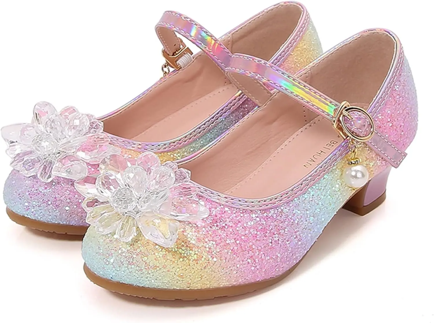 Baby Walking Shoes Children Shoes Fashion Flat Princess Shoes Bowknot Pearl Children Soft Sole Infant Jelly Sandals