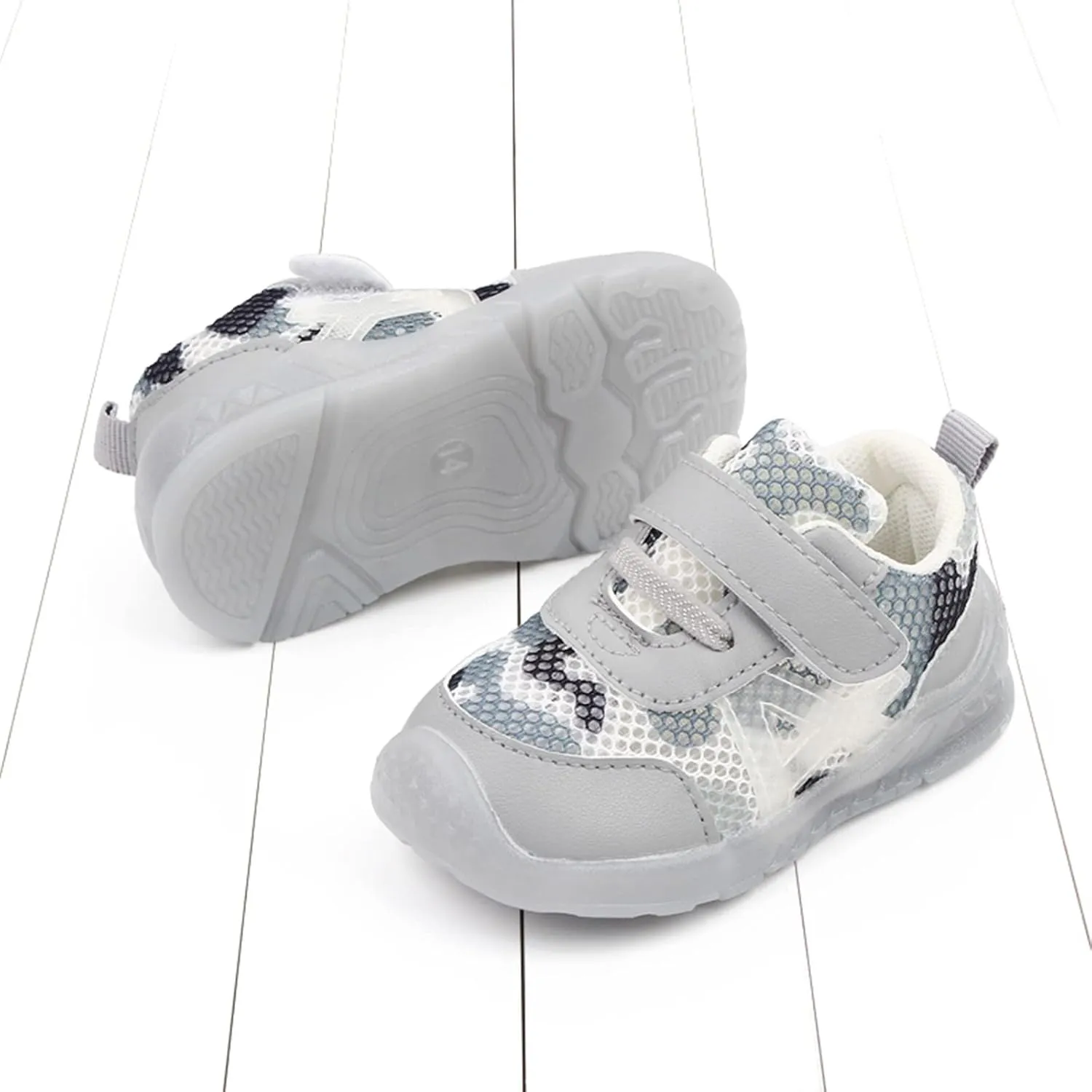 Baby Walking Sneaker Shoes Boy Girl Lightweight Non-Slip Sneakers, Comfortable Breathable Soft Sole Running Shoes