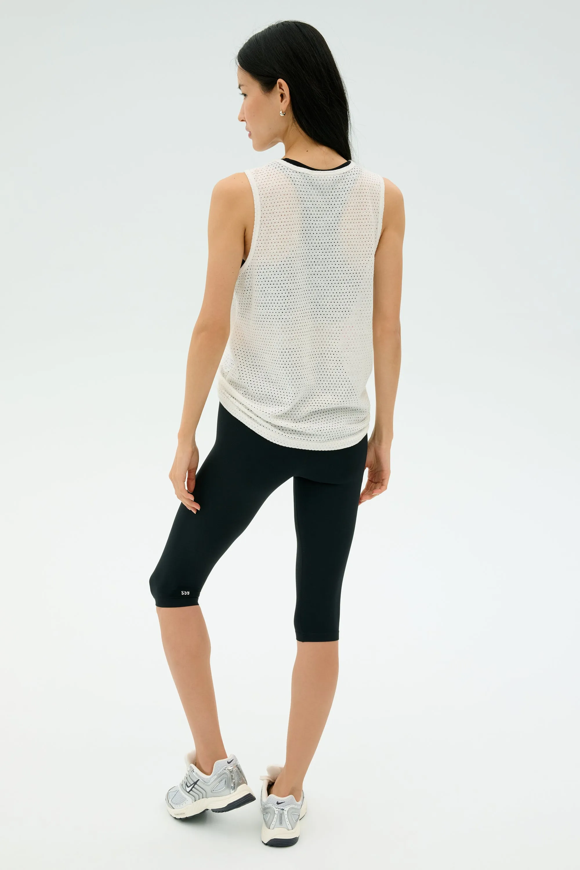 Bandit Mesh Tank - White/Berry