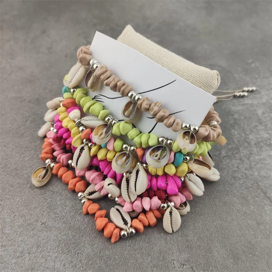 Bohemian Shell Beads Stone Anklets For Women
