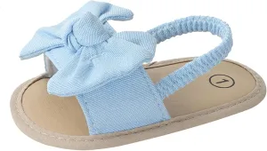 Bow Solid Baby Shoes Girls Toddler Beach Casual Holiday Sandals Children Boy Soft Sole Breathable Rubber Sandals