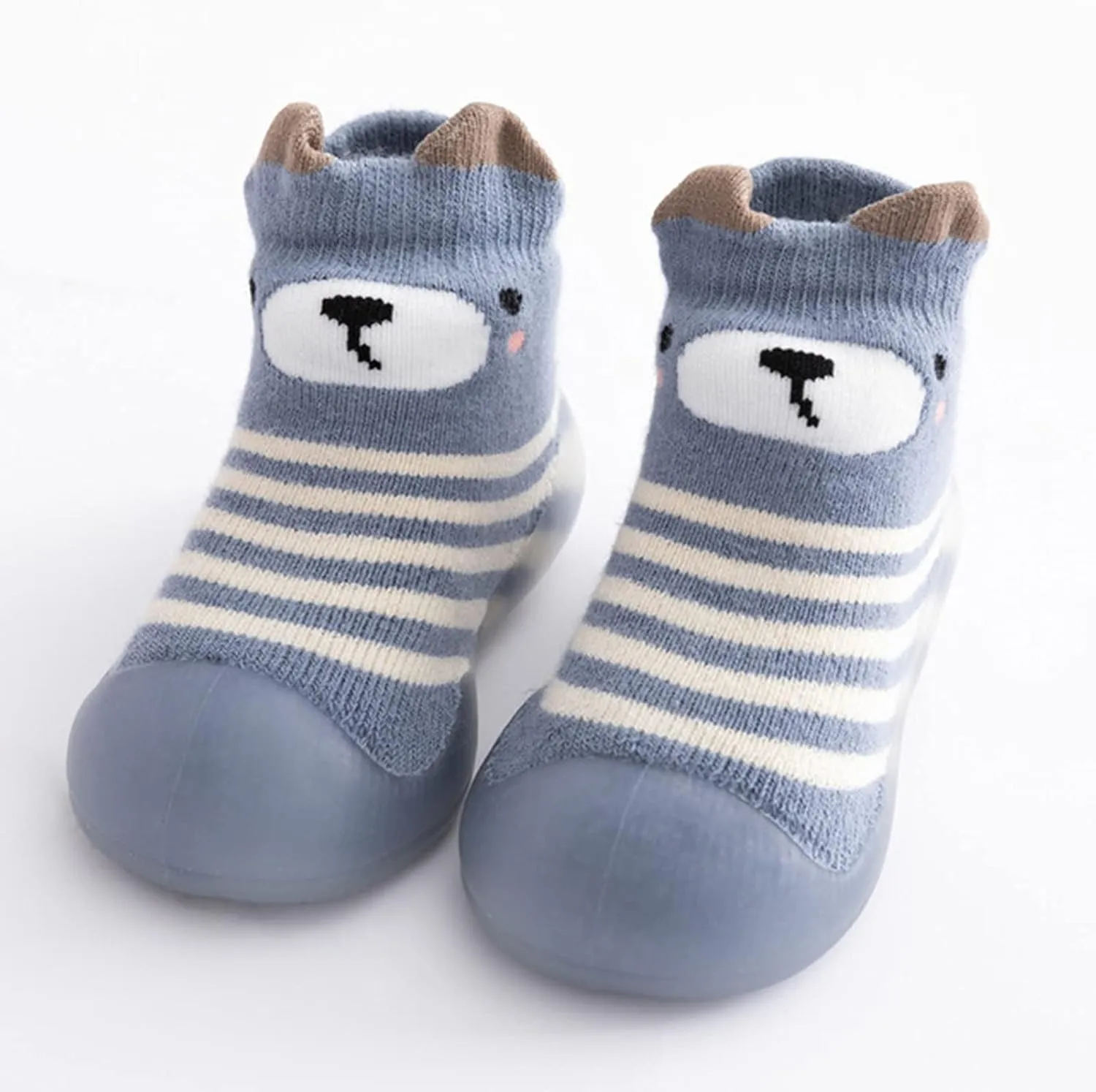 Boy Slippers Sports Kids Toddler Baby Boys Girls Solid Warm Knit Soft Sole Rubber Shoes Sock Slipper Boys Slippers Pug