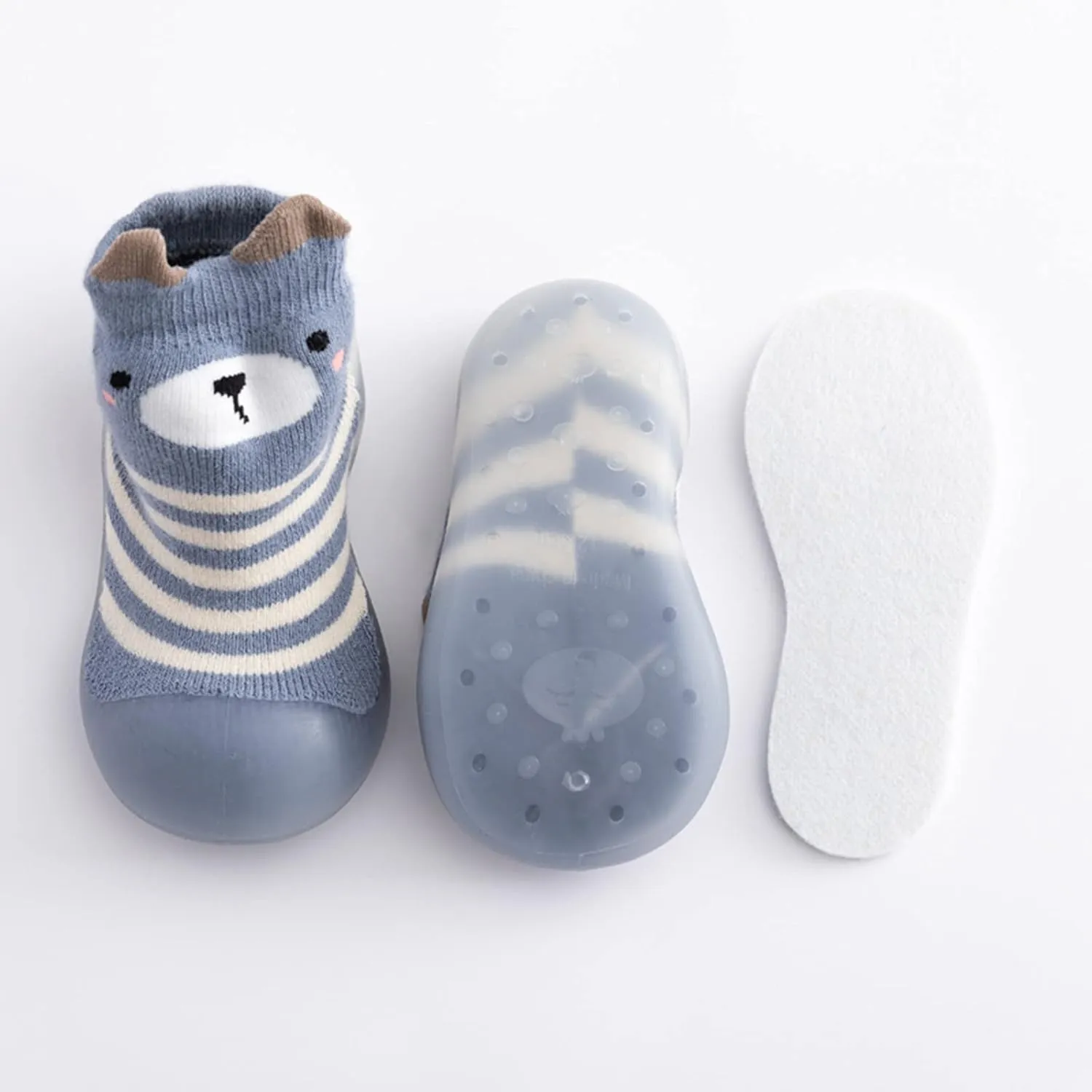 Boy Slippers Sports Kids Toddler Baby Boys Girls Solid Warm Knit Soft Sole Rubber Shoes Sock Slipper Boys Slippers Pug