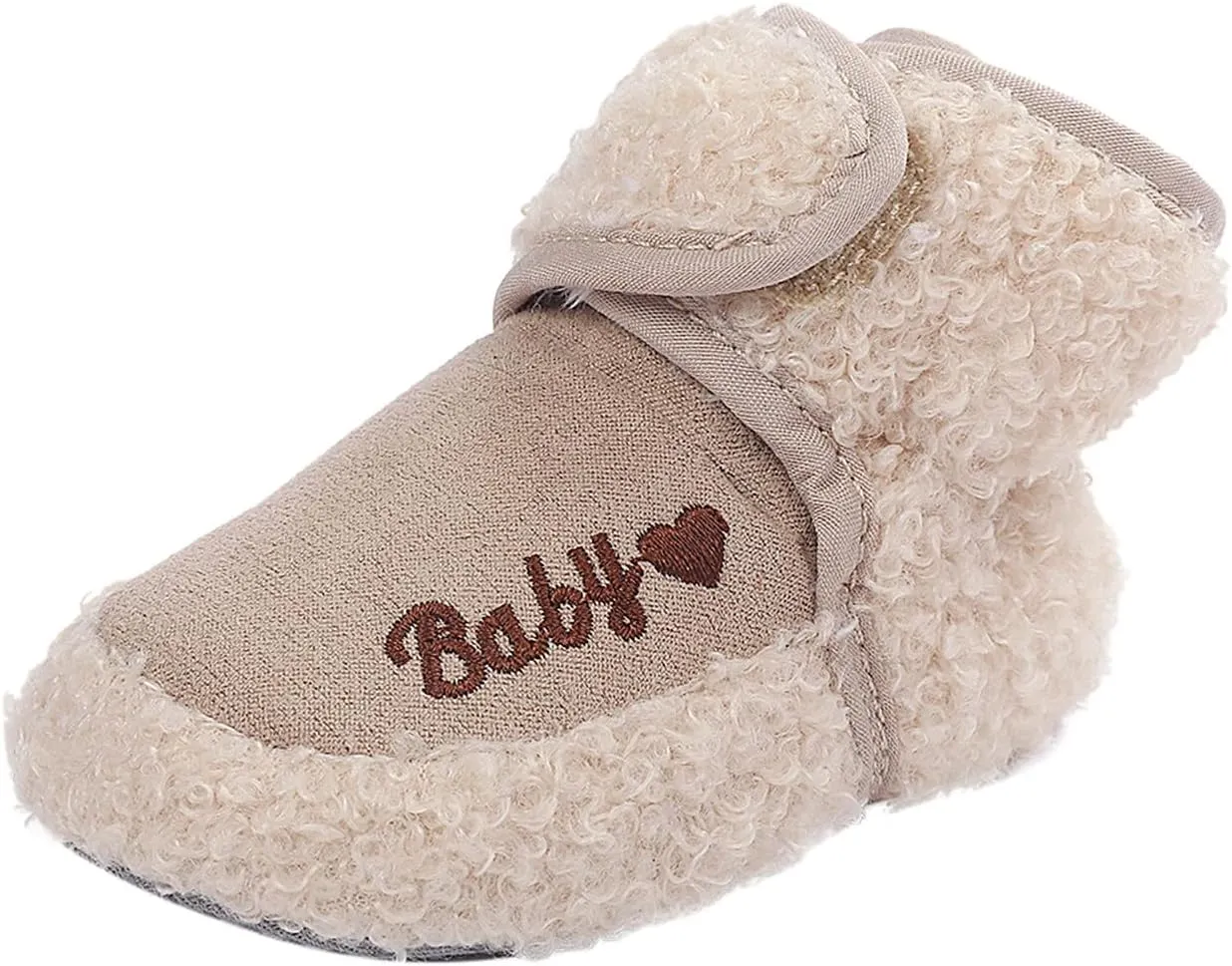 Boys Shoes Plush Girls Walkers Cotton Shoes Baby Snow Infant First Soft Boots Warm Boys Baby Shoes Toddler Suede Boots