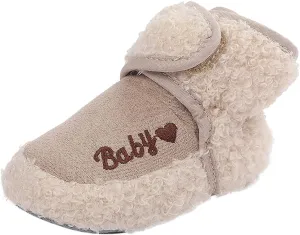 Boys Shoes Plush Girls Walkers Cotton Shoes Baby Snow Infant First Soft Boots Warm Boys Baby Shoes Toddler Suede Boots