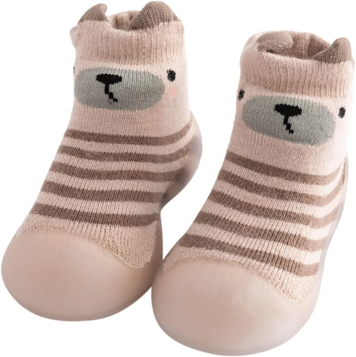 Boys Slippers Size 6 Big Boys Kids Toddler Baby Boys Girls Solid Warm Knit Soft Sole Rubber Shoe Toddler Home Slippers