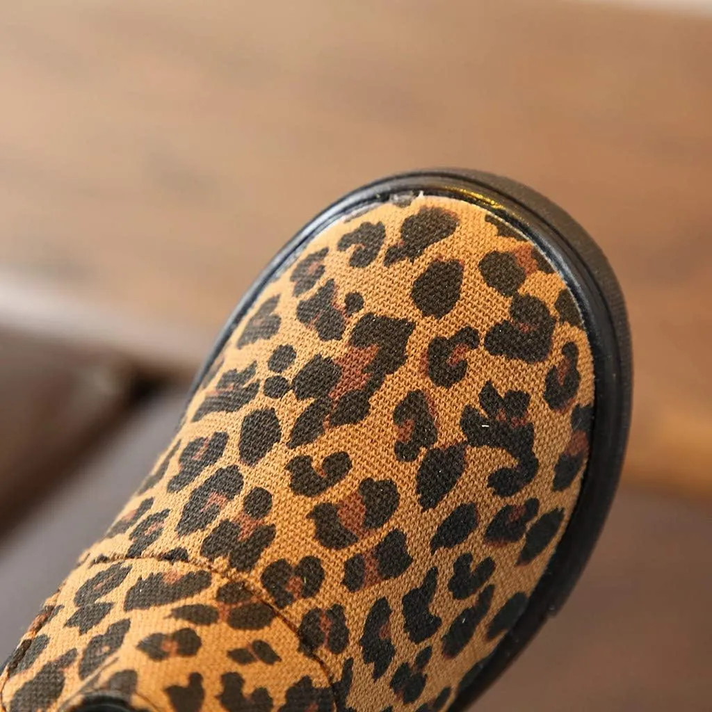 Children Kids Baby Girls Boys Leopard Winter Warm Short Boots Casual Shoes Size 3 Baby Shoes