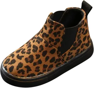 Children Kids Baby Girls Boys Leopard Winter Warm Short Boots Casual Shoes Size 3 Baby Shoes
