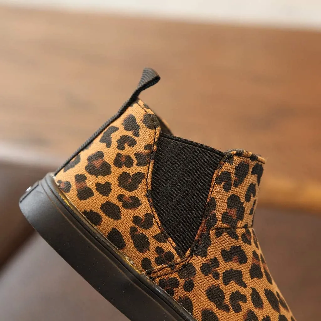 Children Kids Baby Girls Boys Leopard Winter Warm Short Boots Casual Shoes Size 3 Baby Shoes