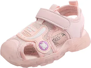 Children Soft Shoes Fashion Light On LED Baby Shoes Casual Children Shoes Girls Sandals Soft Sole Kids Beach