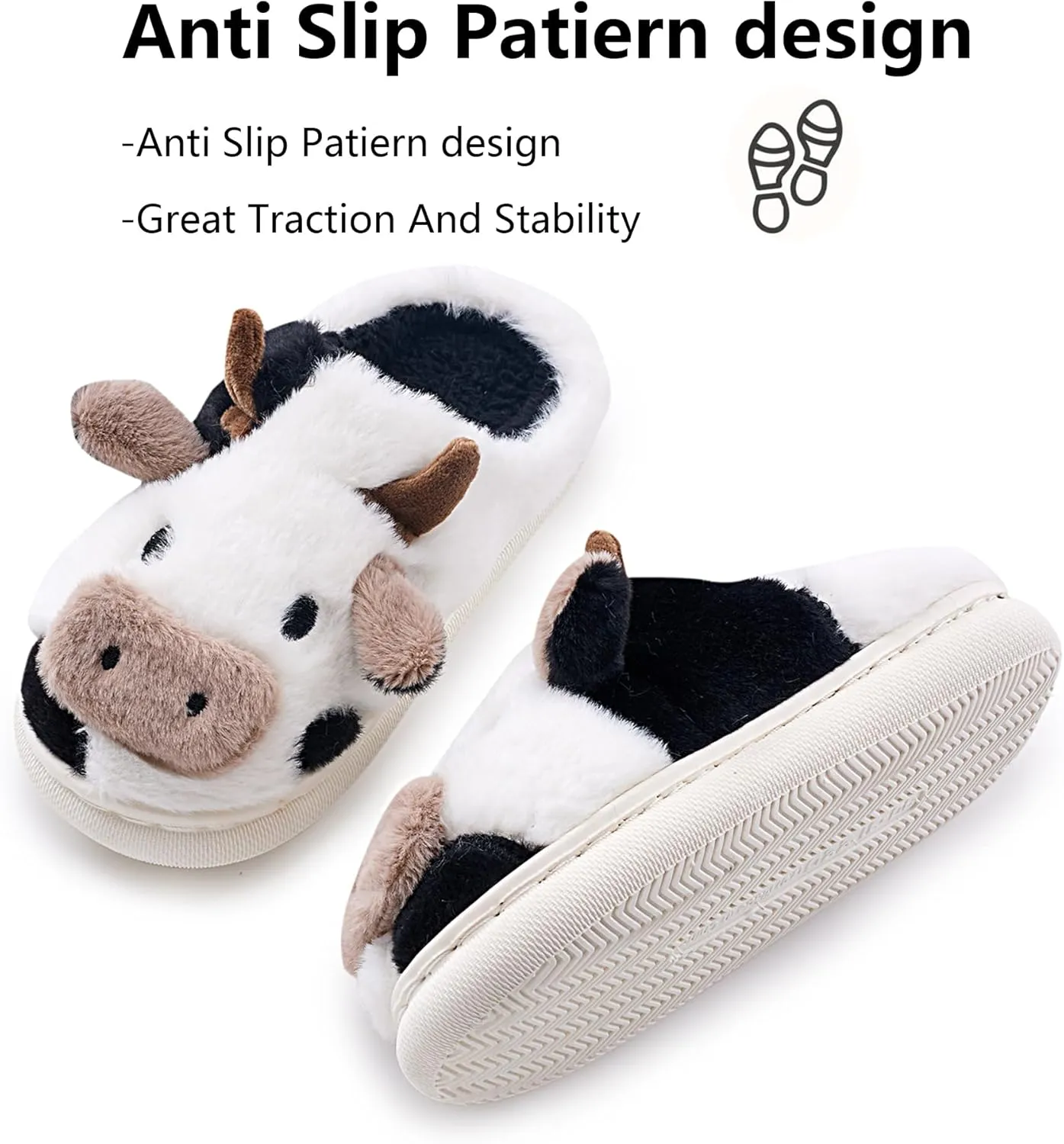 Cow Slippers Toddler Slippers Kids Slippers Boys Girls Soft Non-Slip slippers Memory Foam Toddler House Shoes Kawaii Bedroom Pillow Cloud Slippers for kids