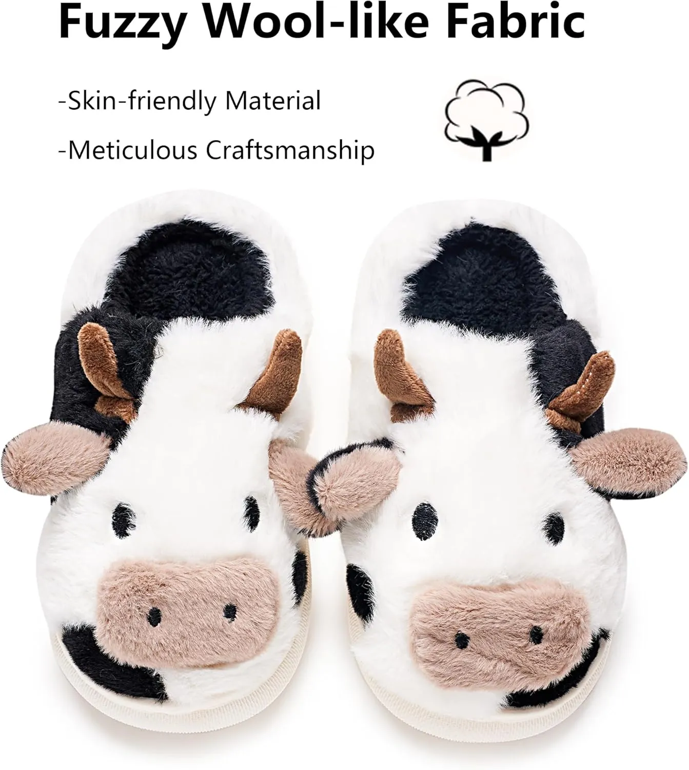 Cow Slippers Toddler Slippers Kids Slippers Boys Girls Soft Non-Slip slippers Memory Foam Toddler House Shoes Kawaii Bedroom Pillow Cloud Slippers for kids
