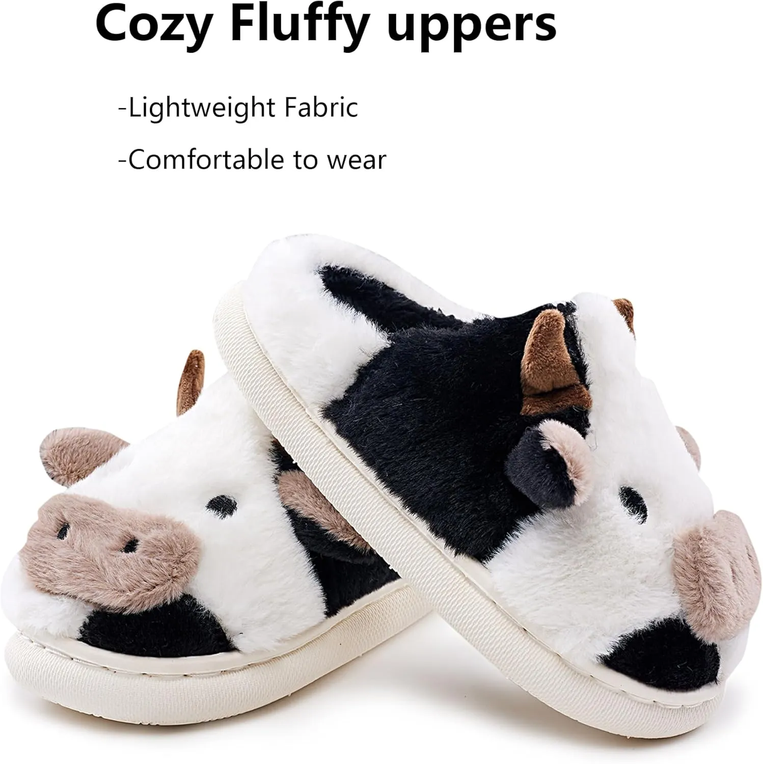 Cow Slippers Toddler Slippers Kids Slippers Boys Girls Soft Non-Slip slippers Memory Foam Toddler House Shoes Kawaii Bedroom Pillow Cloud Slippers for kids