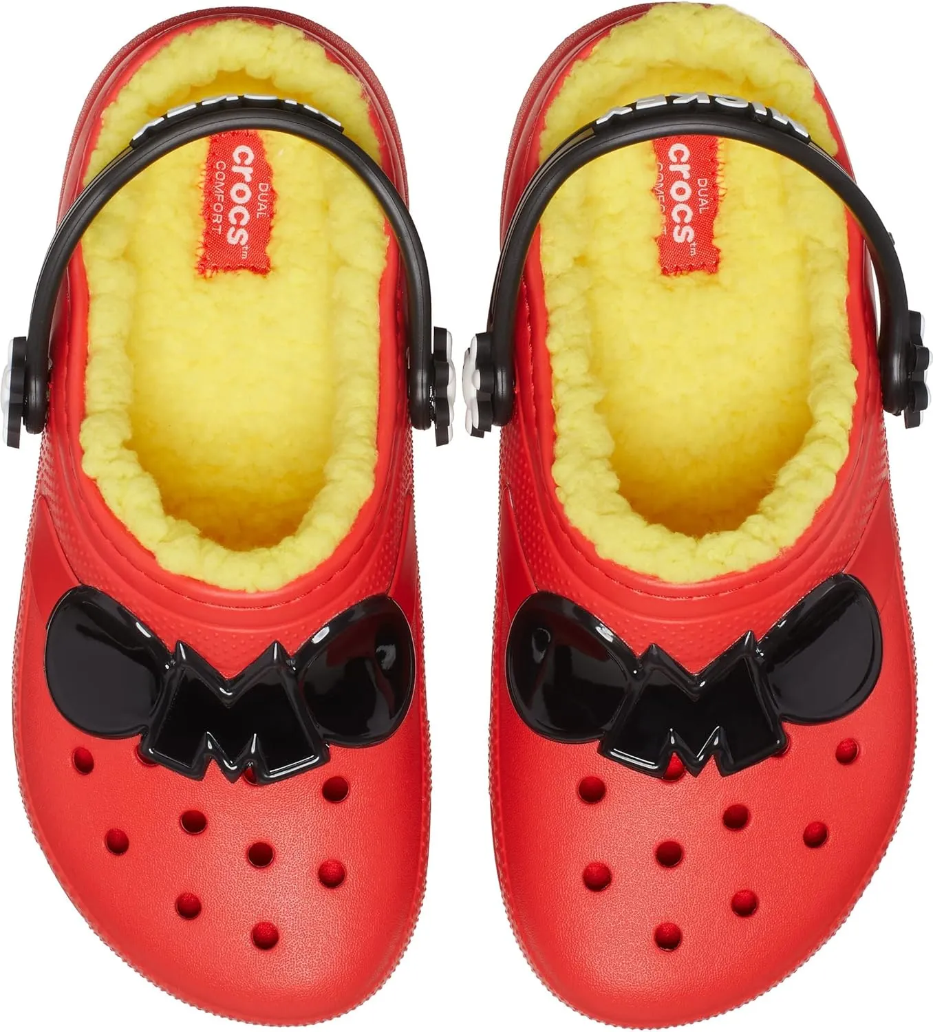 Crocs Unisex-Child Classic Lined Disney Clogs, Mickey and Minnie Mouse Shoes and Slippers