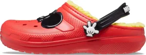 Crocs Unisex-Child Classic Lined Disney Clogs, Mickey and Minnie Mouse Shoes and Slippers