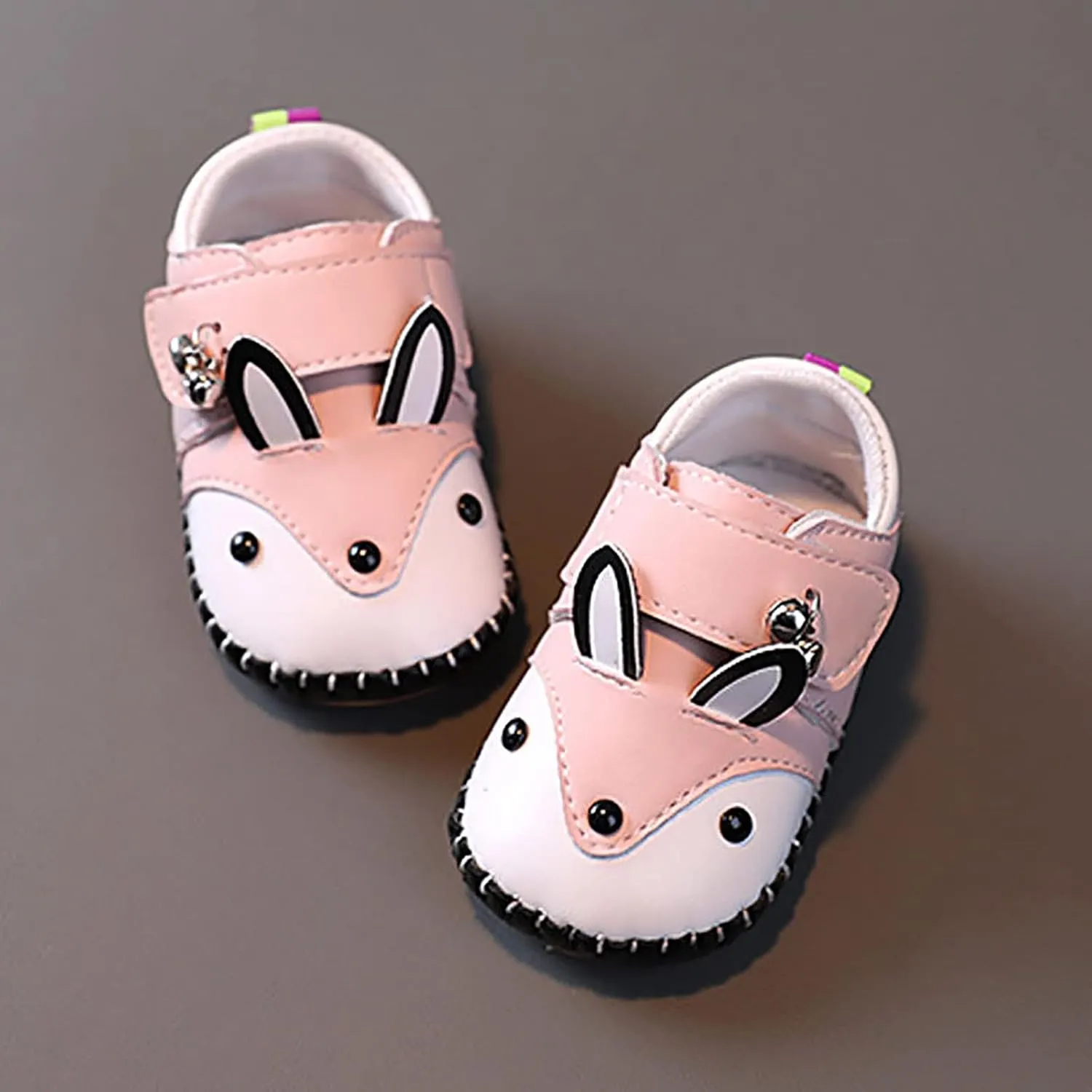 Cute artoon Baby Leather Prewalker Shoes Soft Sole occasins Infant Toddler Slip On First Walking Slippers