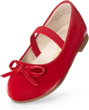 DREAM PAIRS Toddler Girls Dress Shoes Party Wedding Flower Girl Ballet Flats