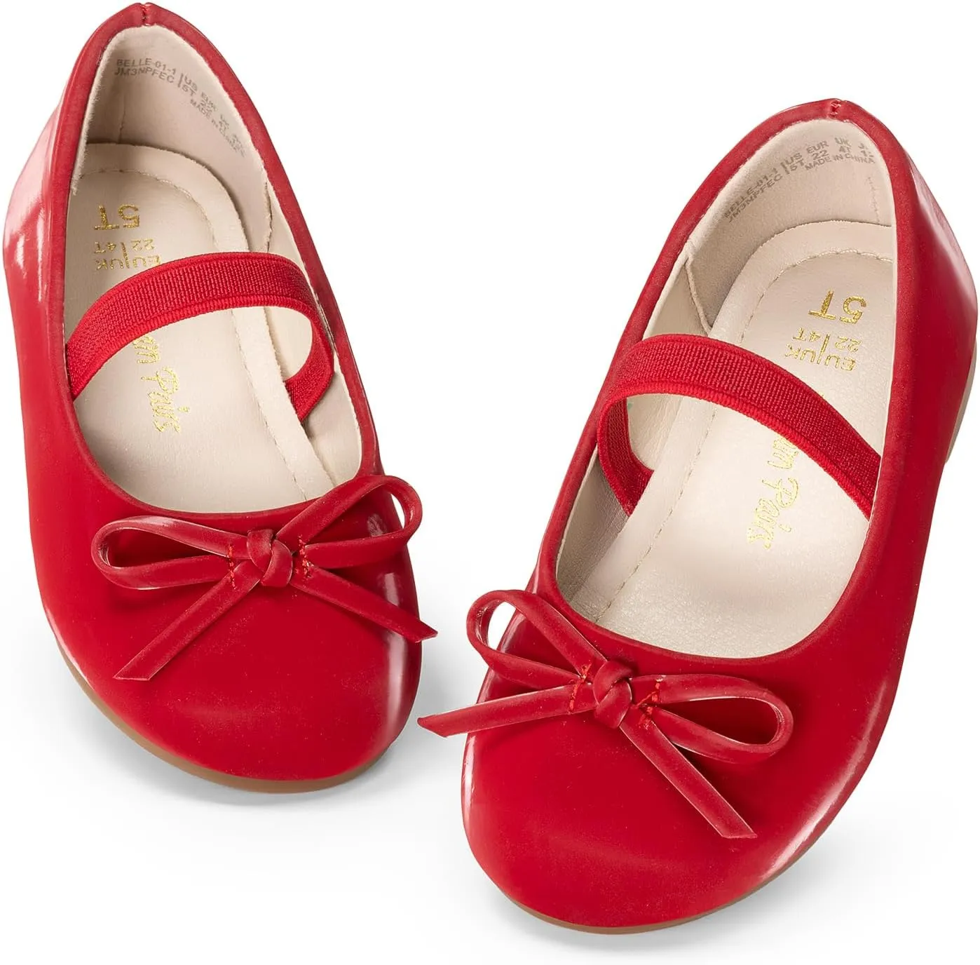 DREAM PAIRS Toddler Girls Dress Shoes Party Wedding Flower Girl Ballet Flats