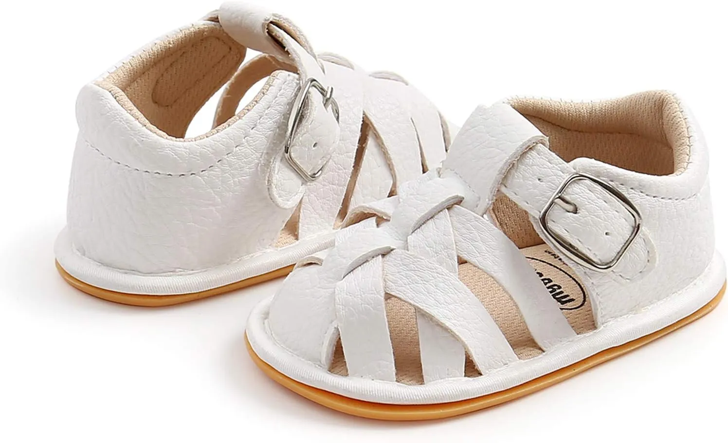EnJoCho Baby Boys Girls Sandals Soft Non-Slip Rubber Sole Summer Flat Walking Shoes Toddler Flats First Walkers Crib Shoe