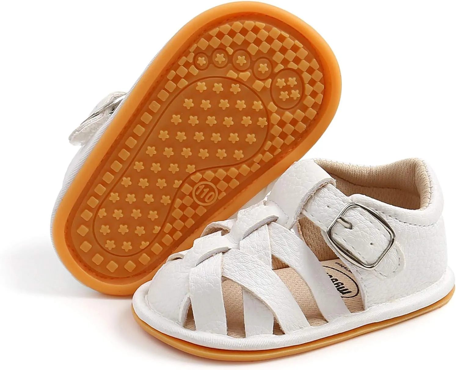 EnJoCho Baby Boys Girls Sandals Soft Non-Slip Rubber Sole Summer Flat Walking Shoes Toddler Flats First Walkers Crib Shoe