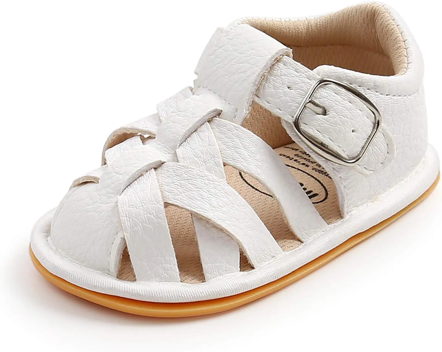 EnJoCho Baby Boys Girls Sandals Soft Non-Slip Rubber Sole Summer Flat Walking Shoes Toddler Flats First Walkers Crib Shoe