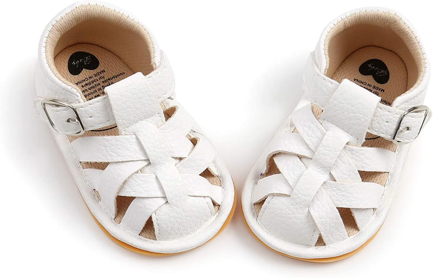EnJoCho Baby Boys Girls Sandals Soft Non-Slip Rubber Sole Summer Flat Walking Shoes Toddler Flats First Walkers Crib Shoe