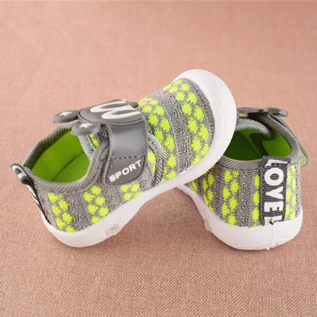 EnJoCho Baby Boys Girls Single Shoes Cartoon Star Anti-Slip Soft Sole Sneakers Toddler First Walker Warm Shoes 0-24M Old (Green-02A#, 12-15Months)